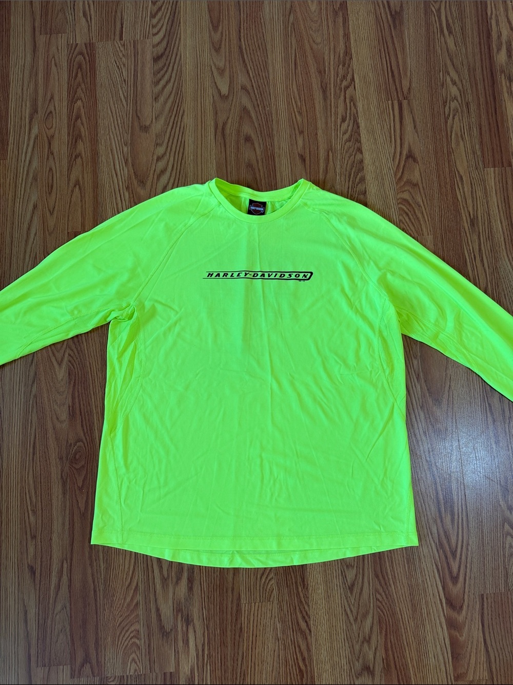 Harley-Davidson Neon Lime Long Sleeve Logo Tee